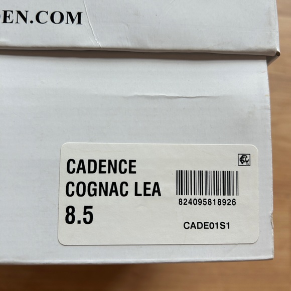 Steve Madden Cadence Leather Heeled Sandal (Cognac) - Picture 14 of 14